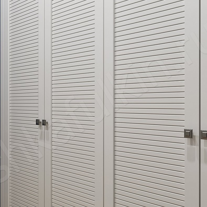 Прихожая Молли Светлые Белый Минимализм 4х створчатые Прихожая Для вещей 3