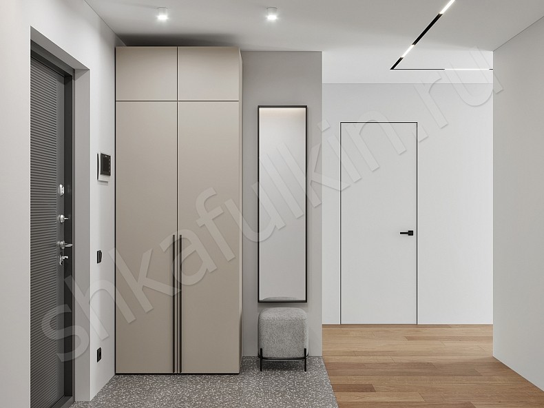 Изображение цвета Прихожая 2 двери Симпле Светлые Минимализм 2х створчатые Прихожая 