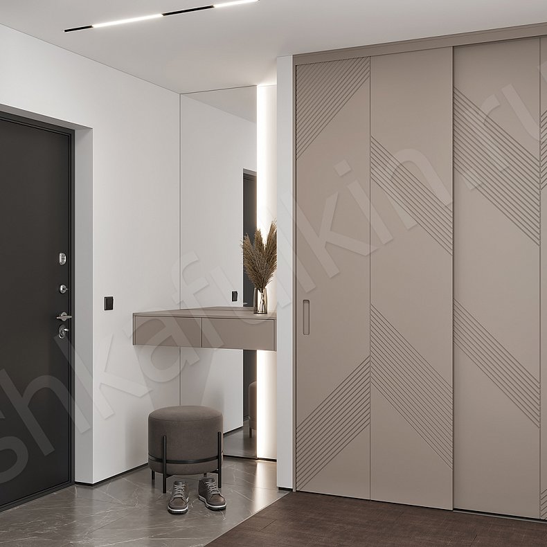 Прихожая Фернандо Светлые Коричневый Неоклассика 4х створчатые Коридор Для вещей 1