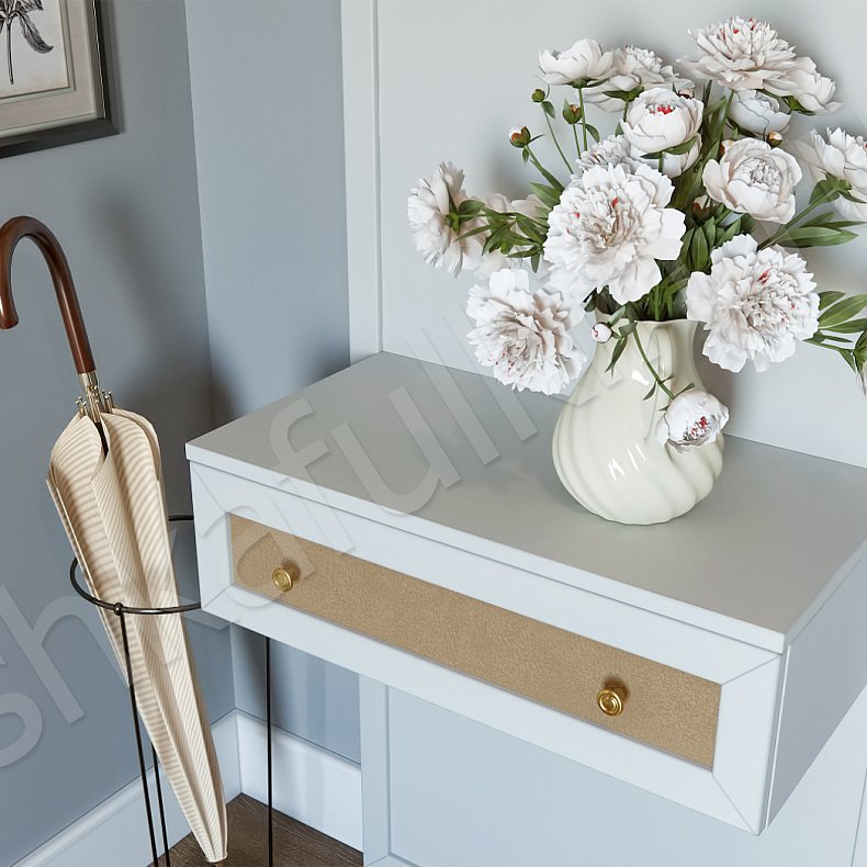 Прихожая Марсель Белый Светлые Классика 2х створчатые Прихожая Для вещей 4