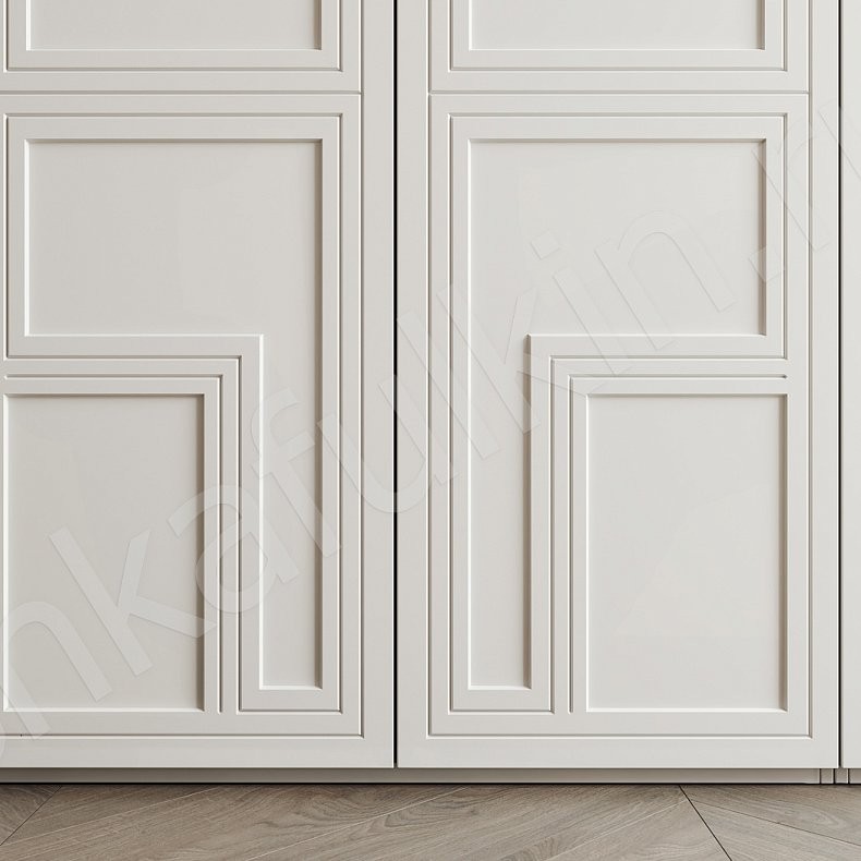 Шкаф Страдивари Светлые Белый Модерн 4х створчатые Гостиная Для вещей 4