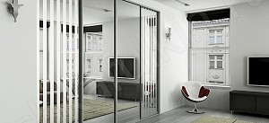 Встроенный шкаф-купе Зебра