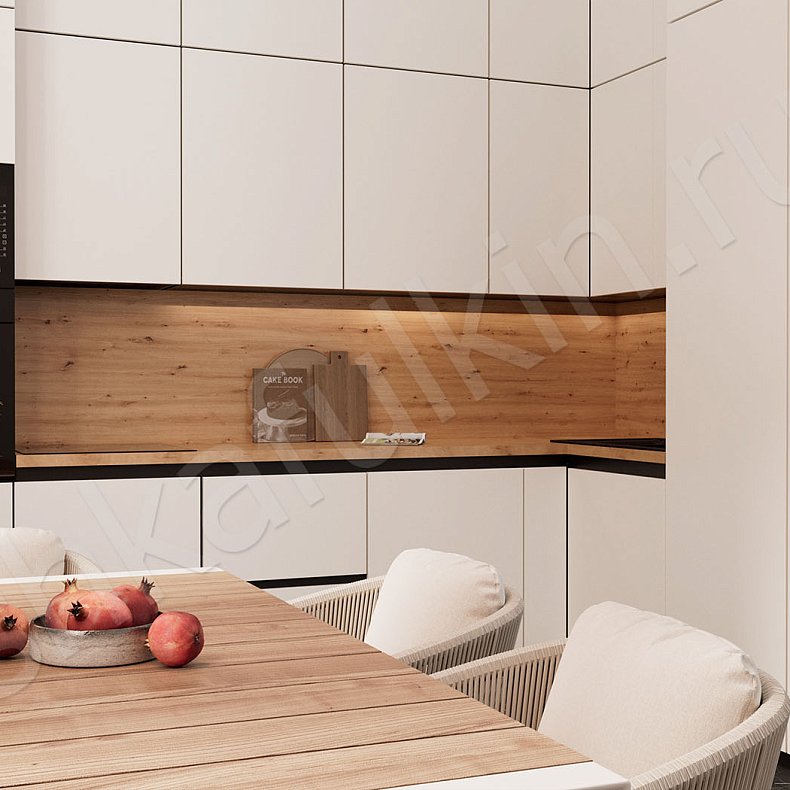 Кухня Арагви Светлые Белый Минимализм   Для посуды Для декора 3