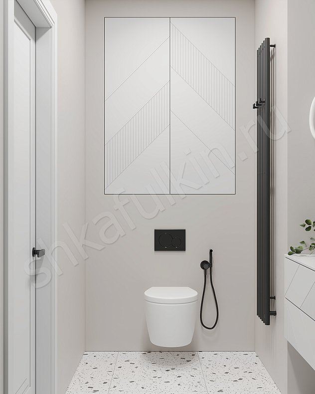 Мебель в ванную Хадсон Белый Светлые Современный   Для вещей 1