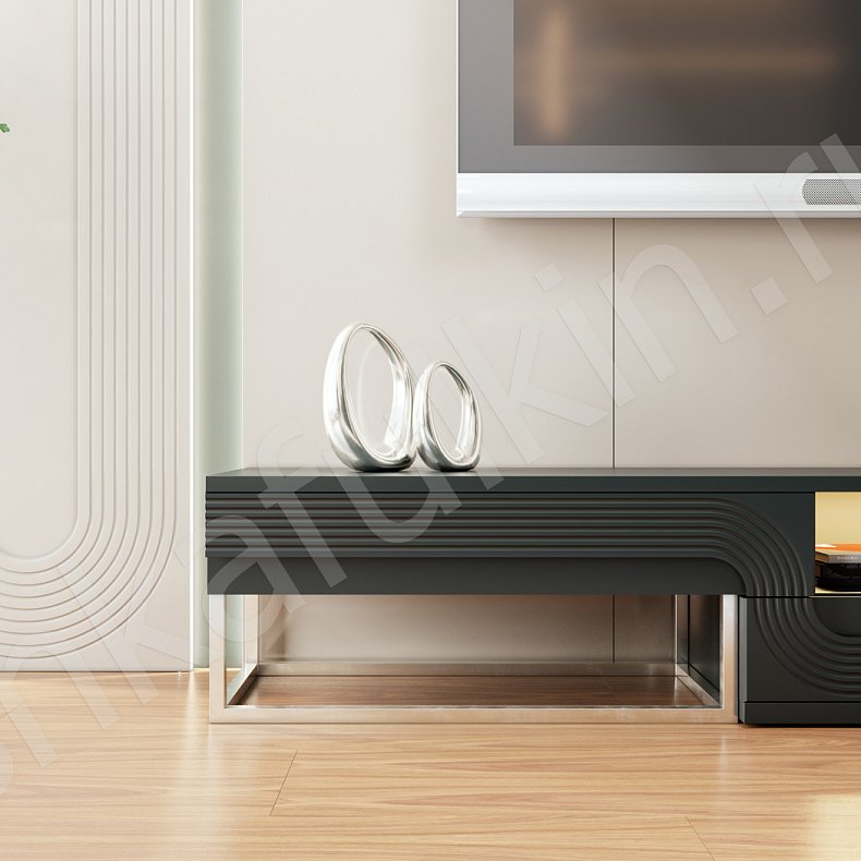 Гарнитур Дзен Черный Темные Современный 4х створчатые Спальня Для белья Для декора Для вещей 13