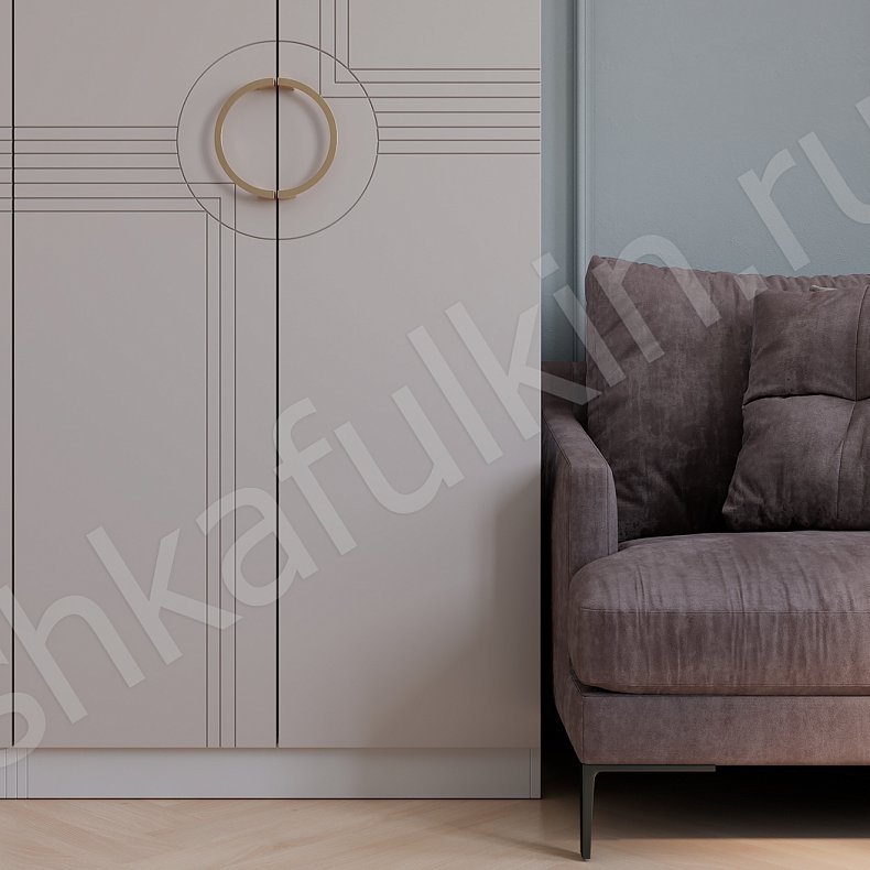 Изображение Шкаф Совиньон Светлые Коричневый Современный 4х створчатые Гостиная Для вещей 4