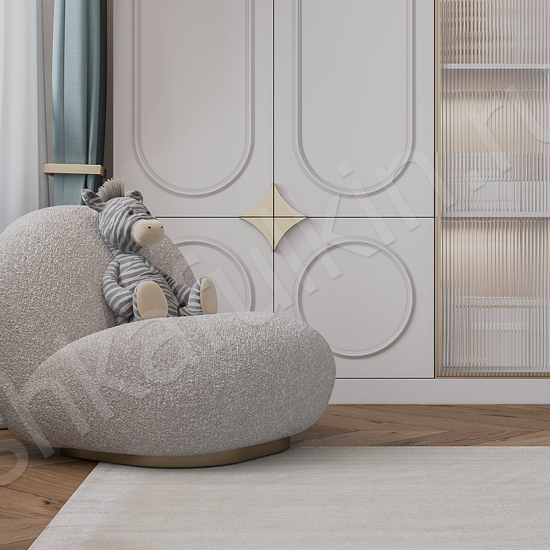 Шкаф Вивиан Белый Модерн 5и створчатые Спальня Для вещей 3