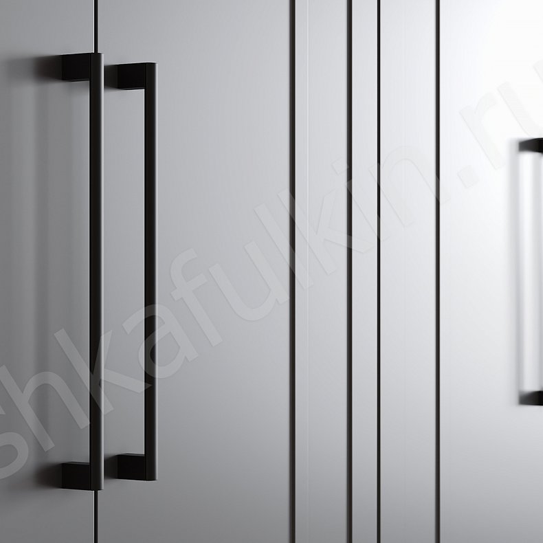 Изображение Прихожая Ромикко Серый Темные Неоклассика 4х створчатые Прихожая Для вещей 3