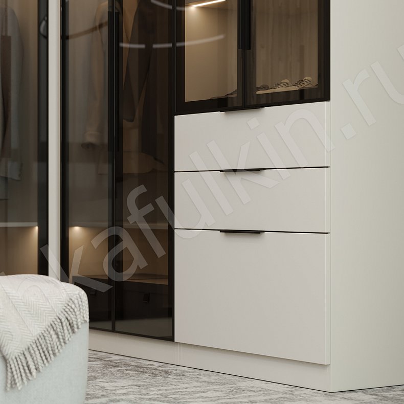 Гардеробная Марсело Светлые Древесный Современный  Гардеробная Для белья 5