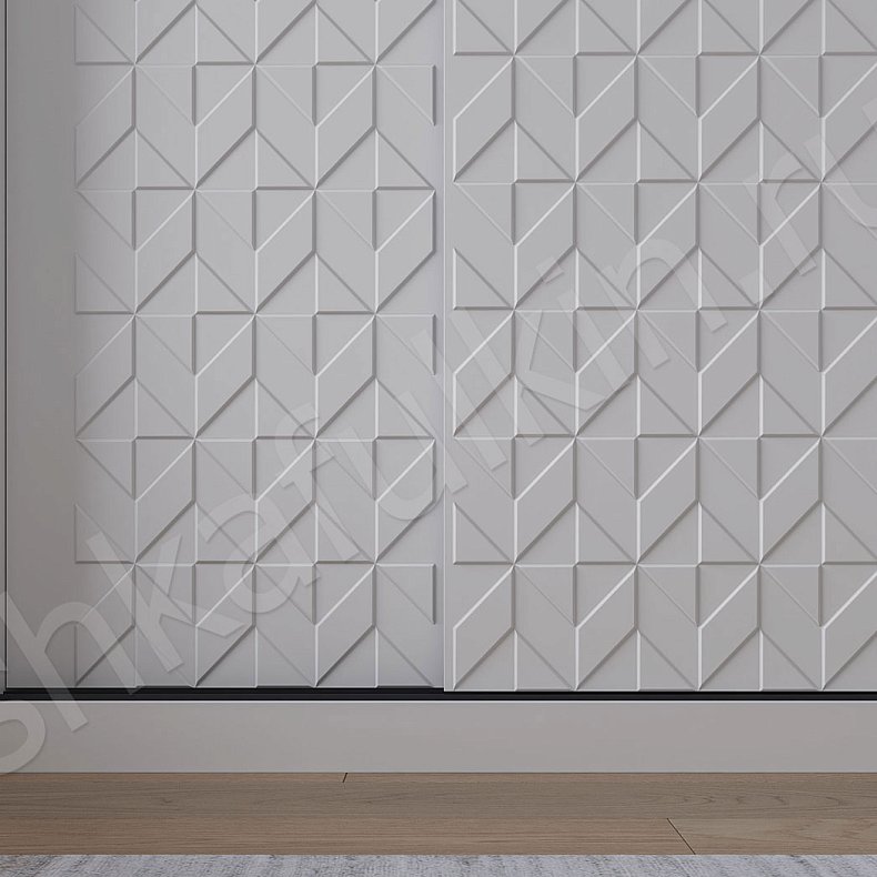 Шкаф-купе Виталино Светлые Белый Современный 4х створчатые Гостиная Для вещей 2