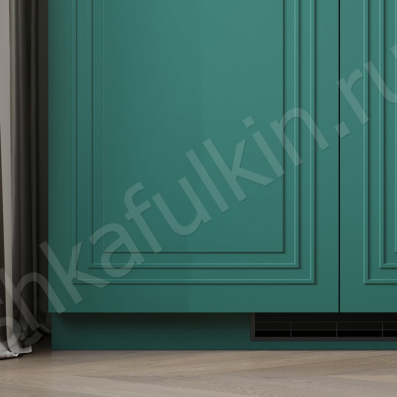 Кухня Паскаль Зеленый Светлые Цветной Белый Неоклассика   Для посуды 5