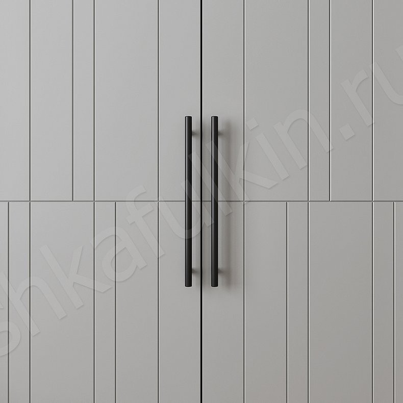 Изображение Шкаф Норкленд Серый Модерн 2х створчатые Гостиная Для вещей 4