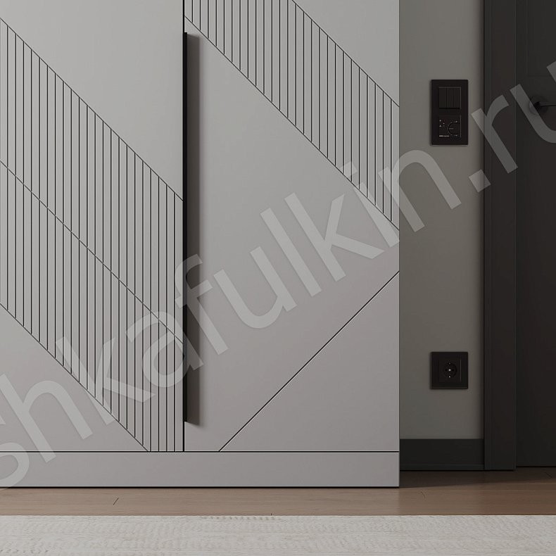 Изображение Гарнитур Неонелли Белый Современный 4х створчатые Спальня Для белья Для вещей 2