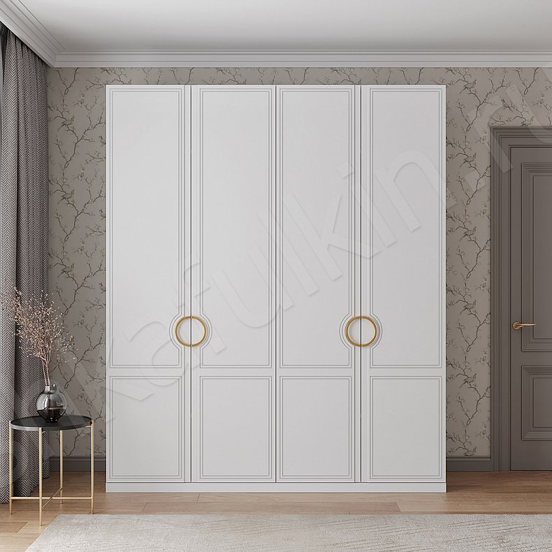 Изображение Шкаф София Белый Неоклассика 4х створчатые Спальня Для вещей 1