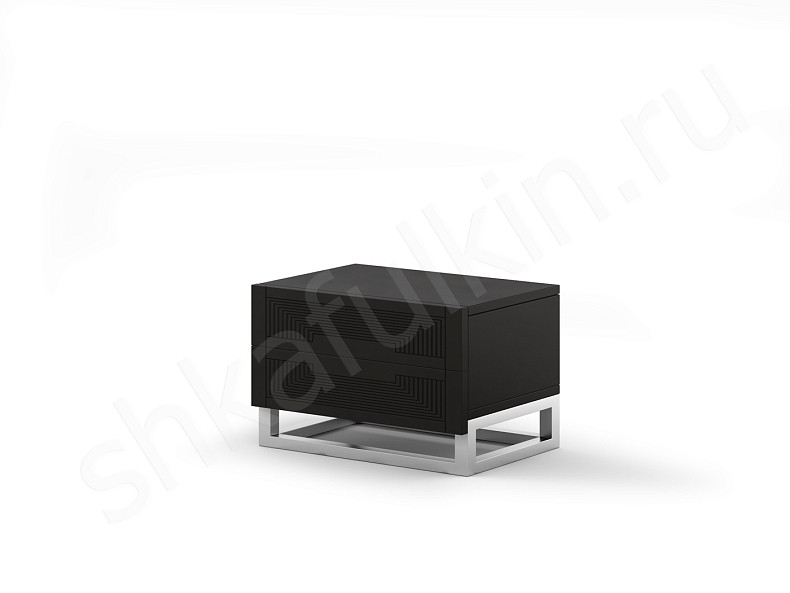 Прикроватная тумба Бергамо Коричневый Белый Черный Красный Синий Светлые Темные Неоклассика 2х створчатые Спальня 