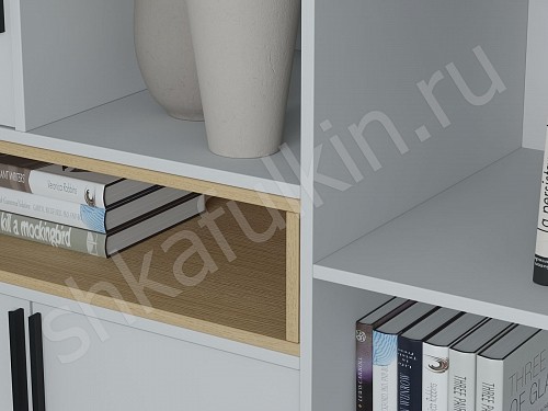 Изображение цвета Шкаф Бесто Белый Минимализм   Для книг