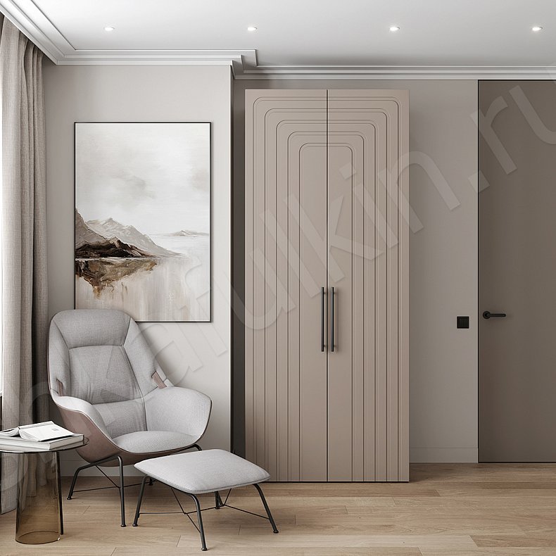 Изображение Шкаф 2 двери Франциско Светлые Современный 2х створчатые Гостиная Для вещей 1