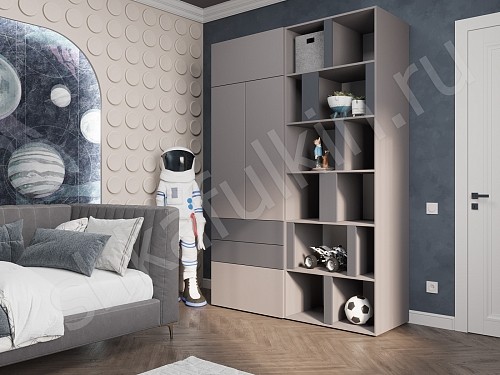 Изображение цвета Шкаф Толли Светлые Современный 6и створчатые  