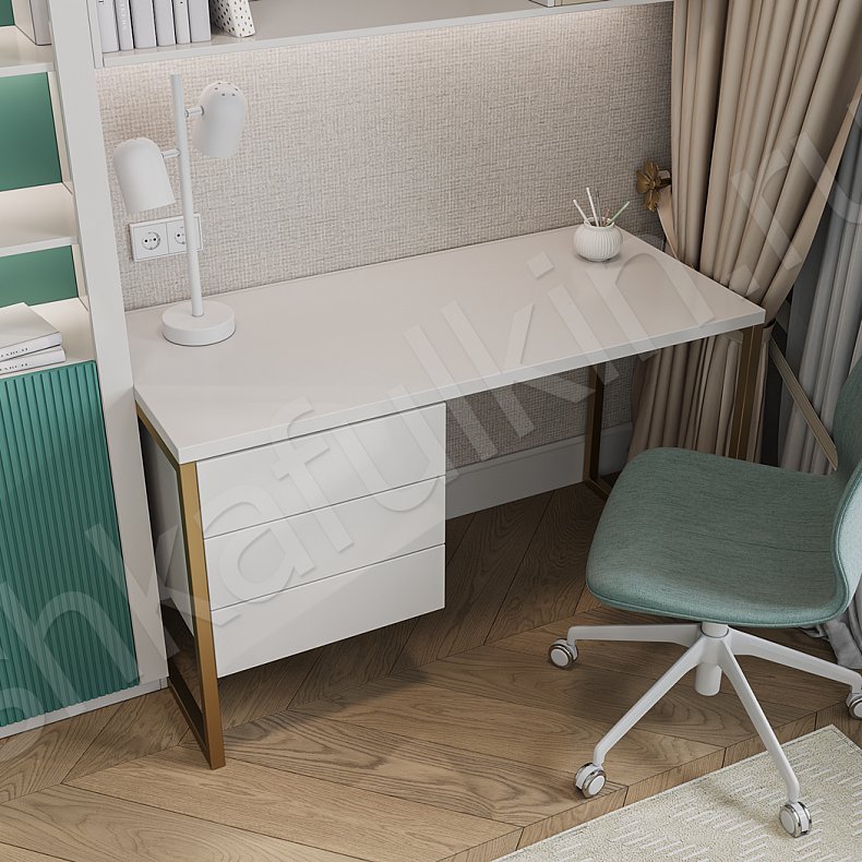 Изображение Детская Ариэль Розовый Светлые Неоклассика 4х створчатые Детская Для книг Для вещей 6