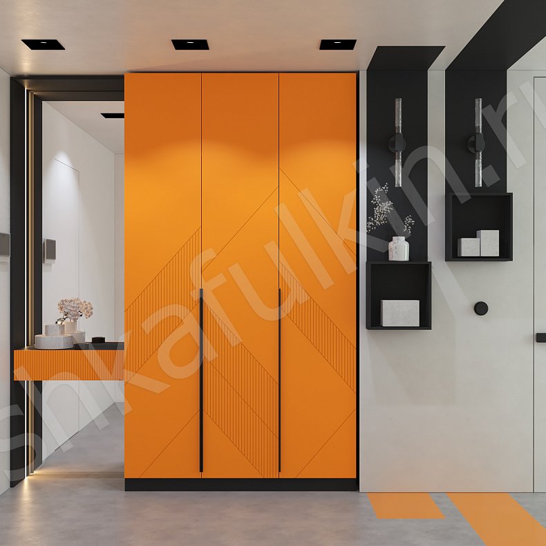 Прихожая Неонелли Цветной Коричневый Светлые Современный 3х створчатые Прихожая Для вещей 10