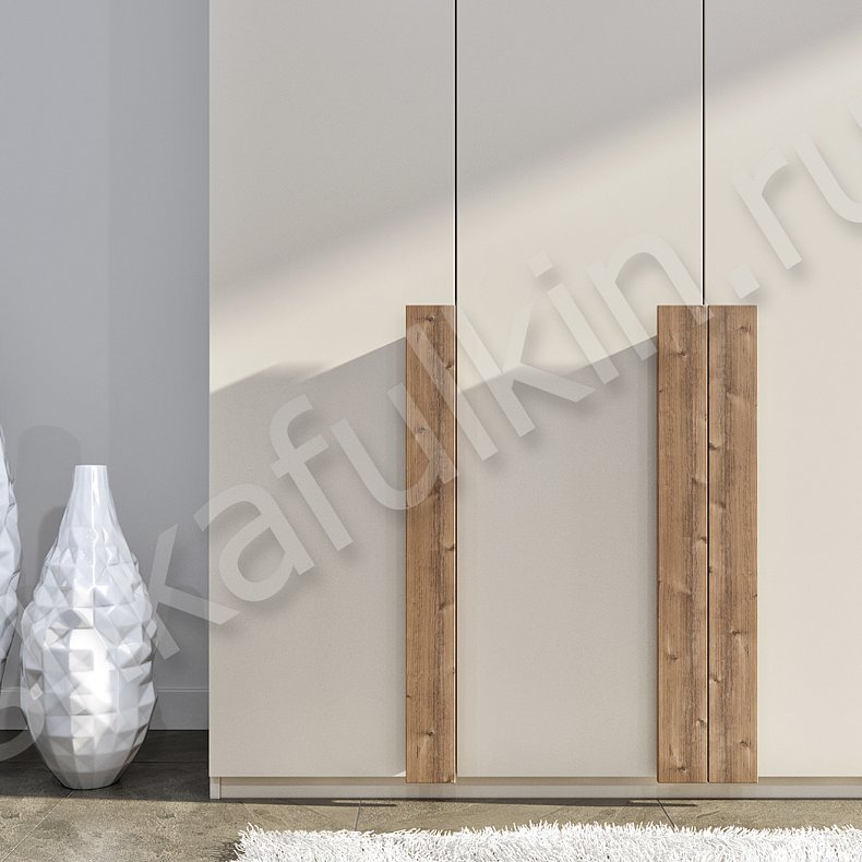 Изображение Шкаф Джоконда Белый Древесный Светлые Современный 6и створчатые Гостиная Для вещей 3