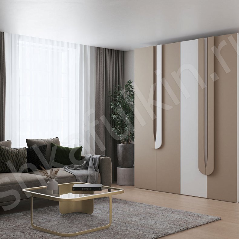 Шкаф Тигго Темные Светлые Коричневый Черный Скандинавский 4х створчатые Гостиная Для вещей Для белья