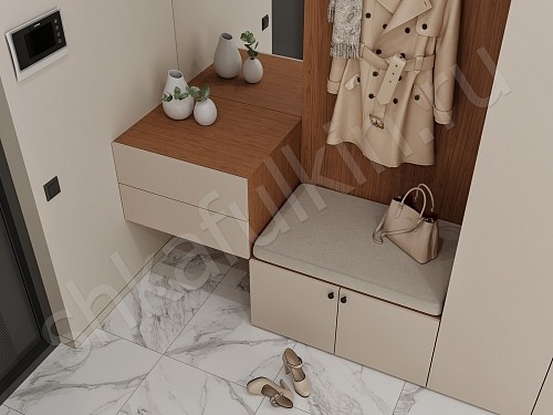 Изображение цвета Прихожая Олли  Минимализм 2х створчатые Прихожая 