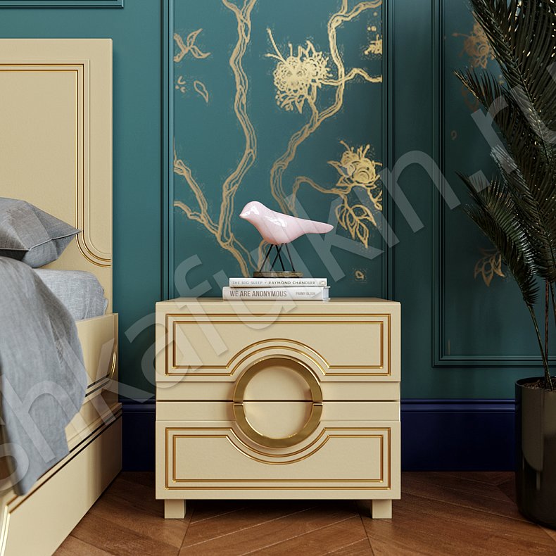 Изображение Спальный гарнитур София Черный Коричневый Светлые Темные Золото Классика 6и створчатые Спальня Для вещей 10