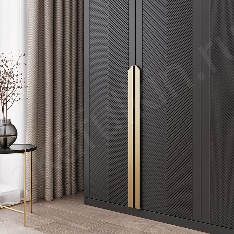 Шкаф Анабэль Белый Черный Светлые Темные Неоклассика 4х створчатые Гостиная Для вещей 5