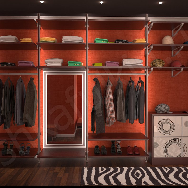 Изображение Гардеробная Иллюзия  Современный  Гардеробная  2