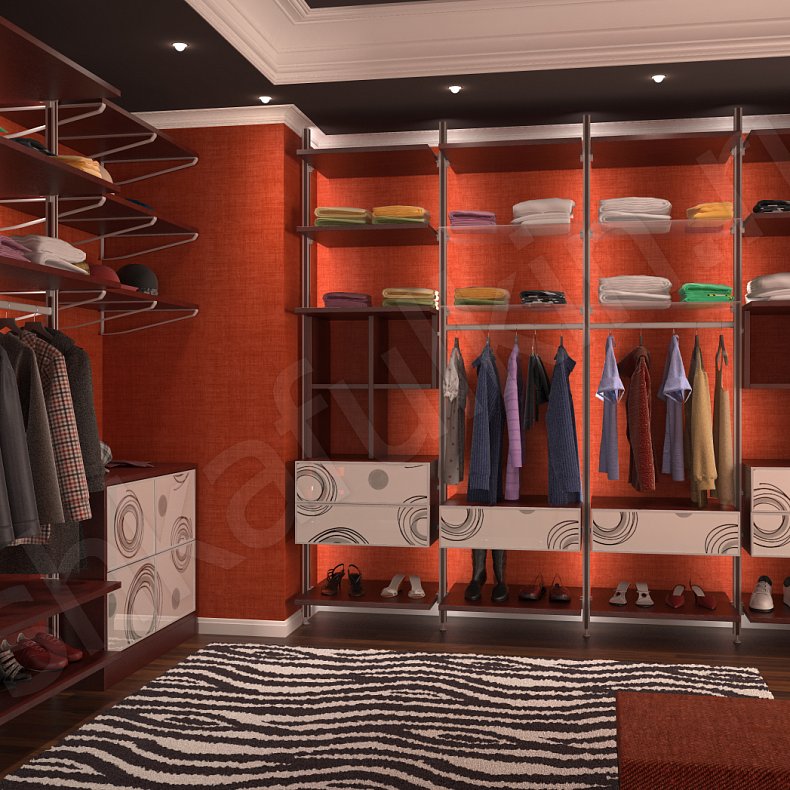 Изображение Гардеробная Иллюзия  Современный  Гардеробная  1