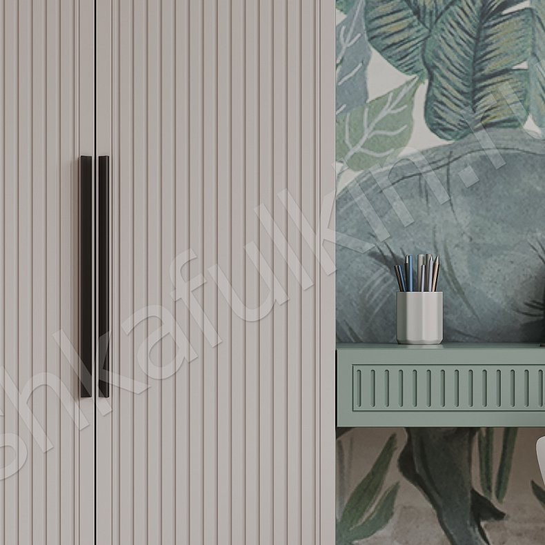 Изображение Детская Антерра Серый Современный 2х створчатые Детская Для вещей Для книг 4