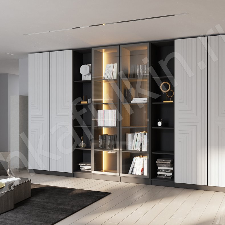 Шкаф Тильда Белый Неоклассика 6и створчатые Спальня Для вещей Для посуды Для книг