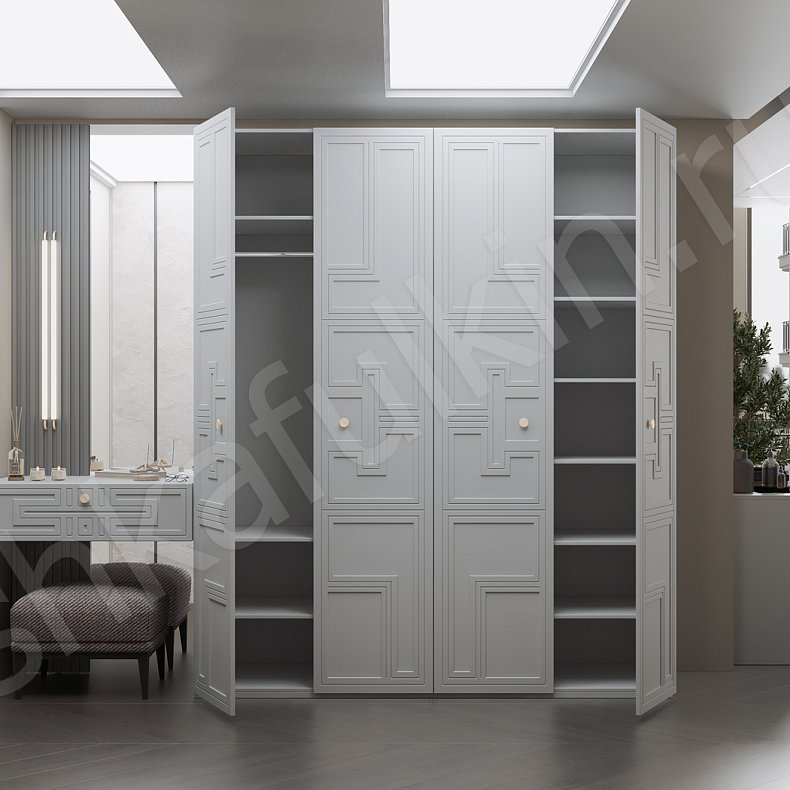 Прихожая Страдивари Белый Светлые Неоклассика 4х створчатые Прихожая Для вещей 4