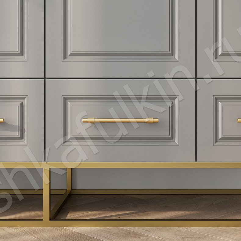 Изображение Шкаф Квинни 3 двери Цветной Серый Синий Светлые Современный 3х створчатые Гостиная Для вещей 9