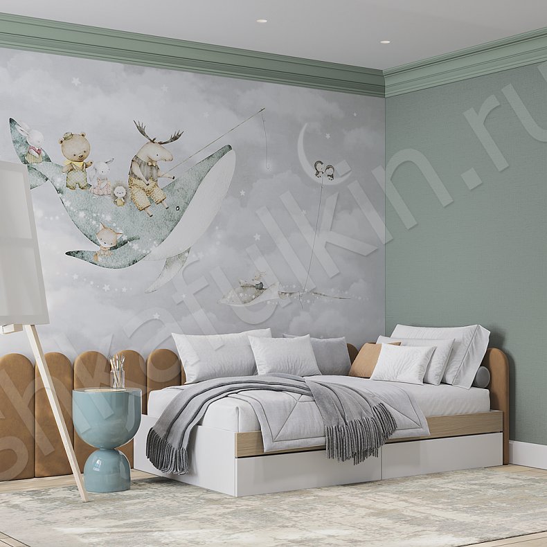 Изображение Детская Ламарк Светлые Современный 2х створчатые Детская Для вещей 5