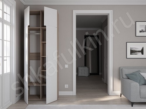 Изображение цвета Шкаф Тони Светлые Современный 2х створчатые  