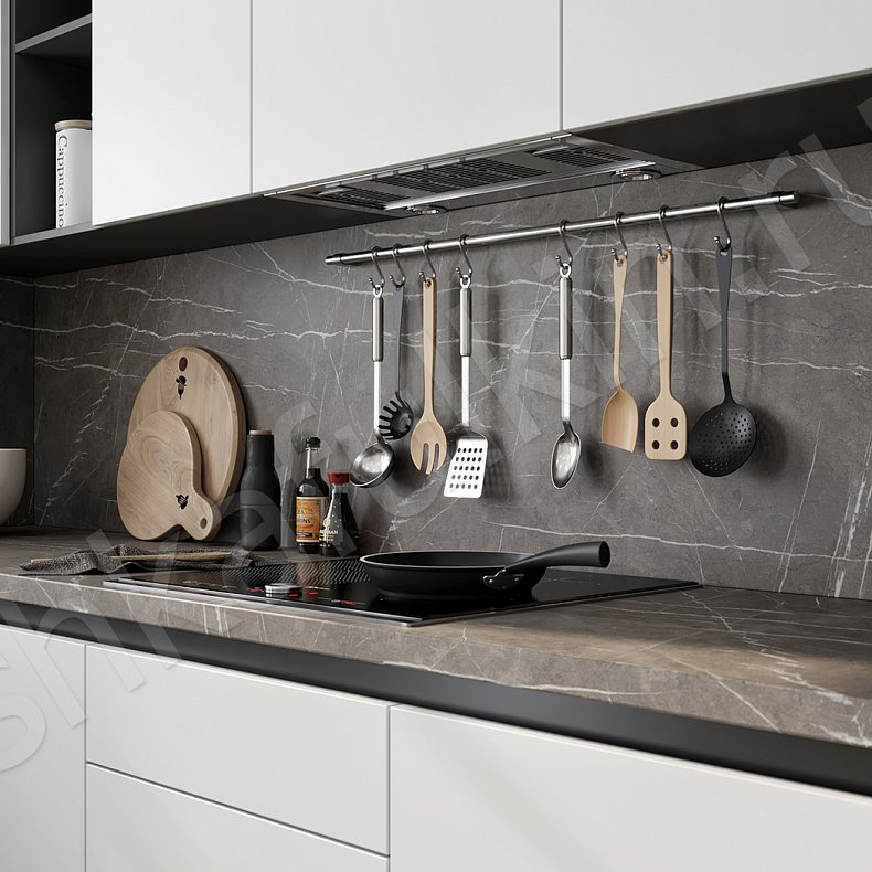 Изображение Кухня Марисса Светлые Белый Современный Для посуды 3