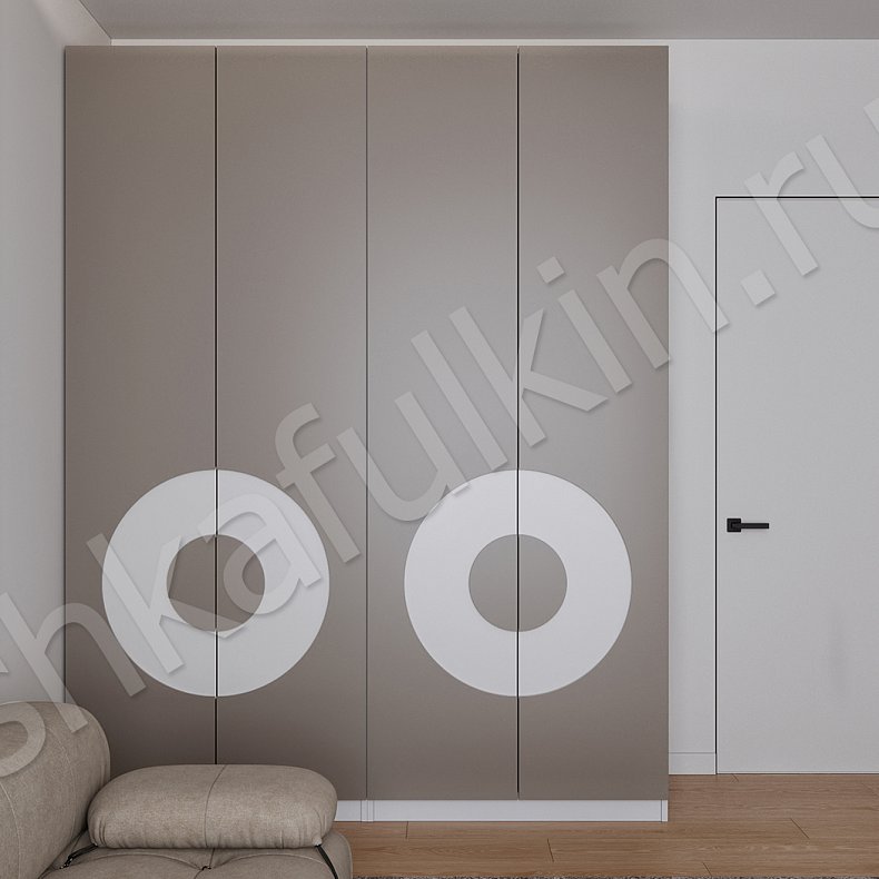 Шкаф Меридиан Белый Цветной Коричневый Серый Светлые Современный 4х створчатые Спальня Для вещей 4