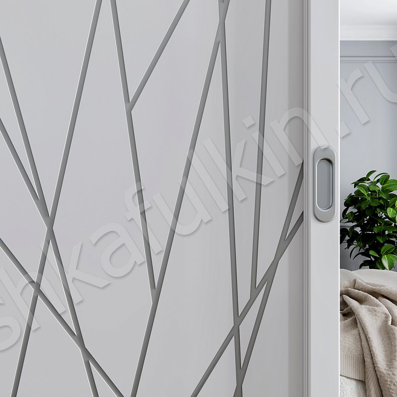 Корпусный шкаф-купе Милора Белый Модерн 3х створчатые Спальня Для вещей 3