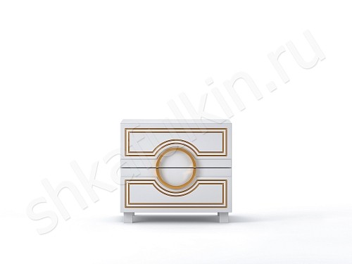 Тумба прикроватная София Серый Белый Черный Коричневый Светлые Темные Зеленый Золото Классика 2х створчатые Спальня Для декора