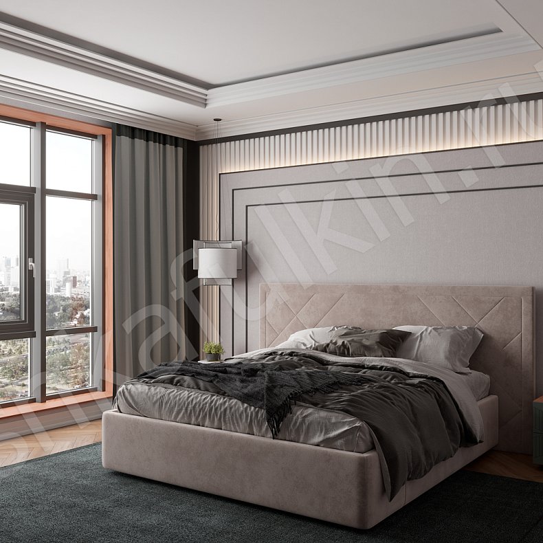 Изображение Гарнитур Хадсон Темные Зеленый Модерн 4х створчатые Спальня Для вещей 5