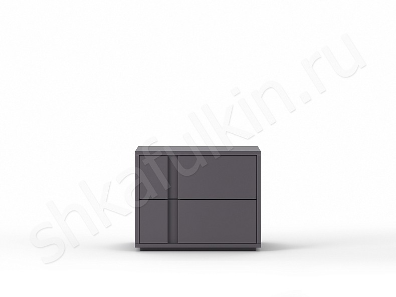 Тумба прикроватная Зиппи Черный Белый Коричневый Серый Светлые Темные Минимализм 2х створчатые Спальня Для декора