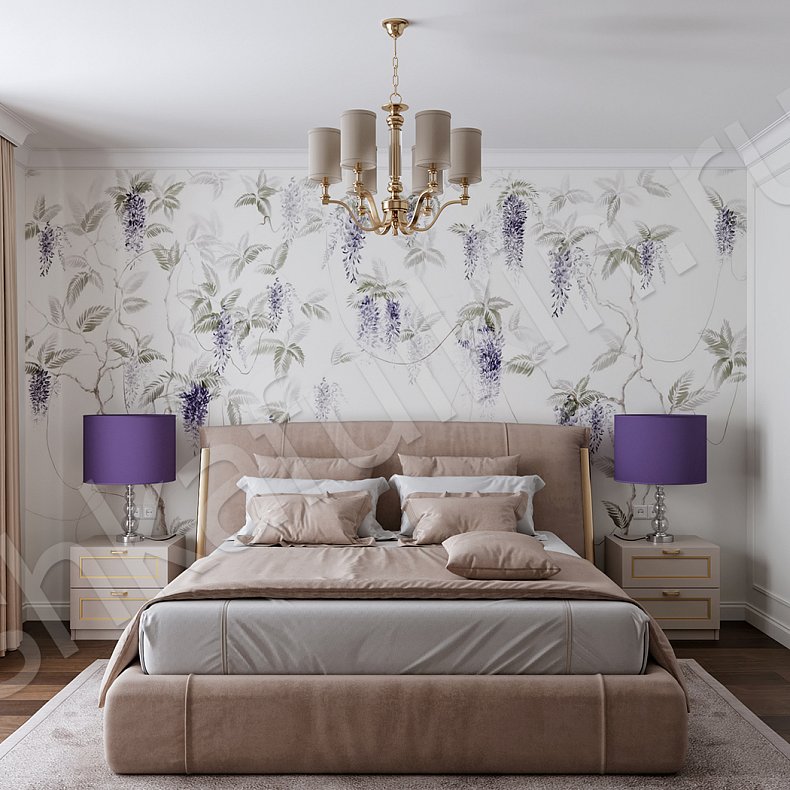 Изображение Гарнитур Герцогиня Светлые Золото Коричневый Классика 4х створчатые Спальня Для вещей 2