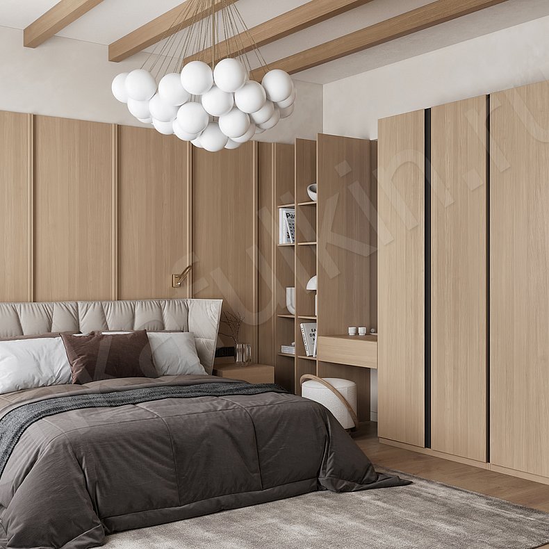 Гарнитур Джапанди Древесный Современный 3х створчатые Спальня Для декора Для вещей