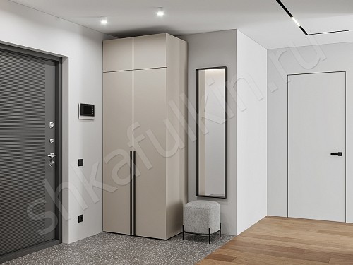 Изображение цвета Прихожая 2 двери Симпле Светлые Минимализм 2х створчатые Прихожая 