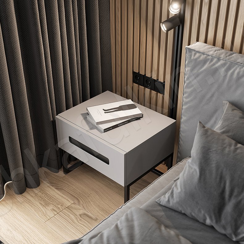 Изображение Гарнитур Лостерри Серый Минимализм 4х створчатые Спальня Для вещей 4