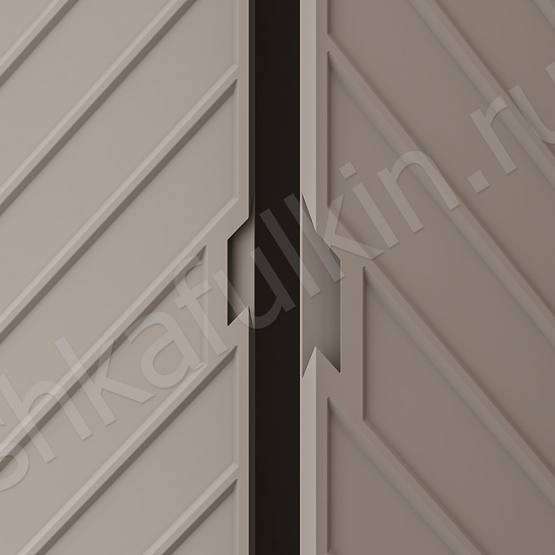 Прихожая Дюльбер Коричневый Светлые Современный 4х створчатые Прихожая Для вещей 4