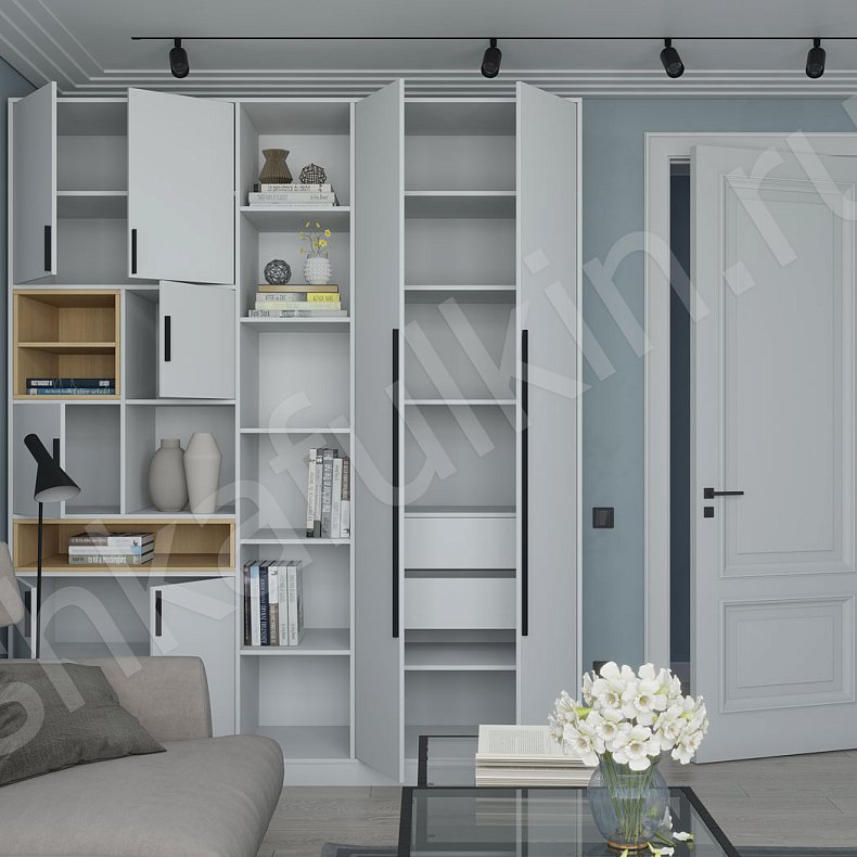 Шкаф Бесто Светлые Белый Древесный Коричневый Серый Темные Скандинавский 2х створчатые Гостиная Для книг Для декора Для посуды Для вещей 10