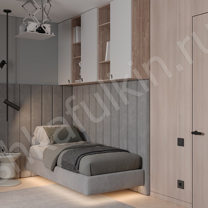 Изображение Детская Маккой Серый Древесный Скандинавский 5и створчатые Детская Для вещей Для книг 2